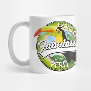 explore fabulous Peru logo Mug